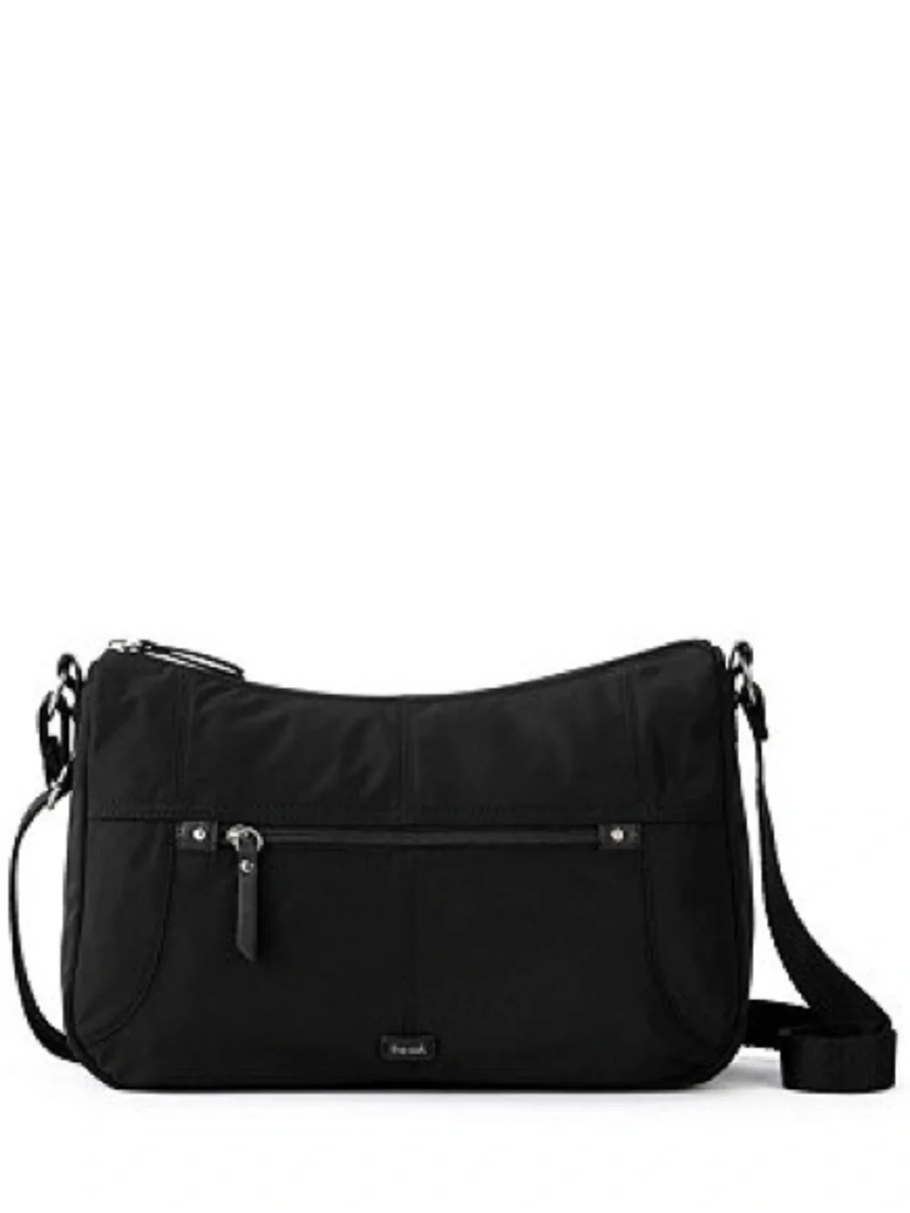The Sak Esperato Black Nylon Hobo Crossbody Bag Purse